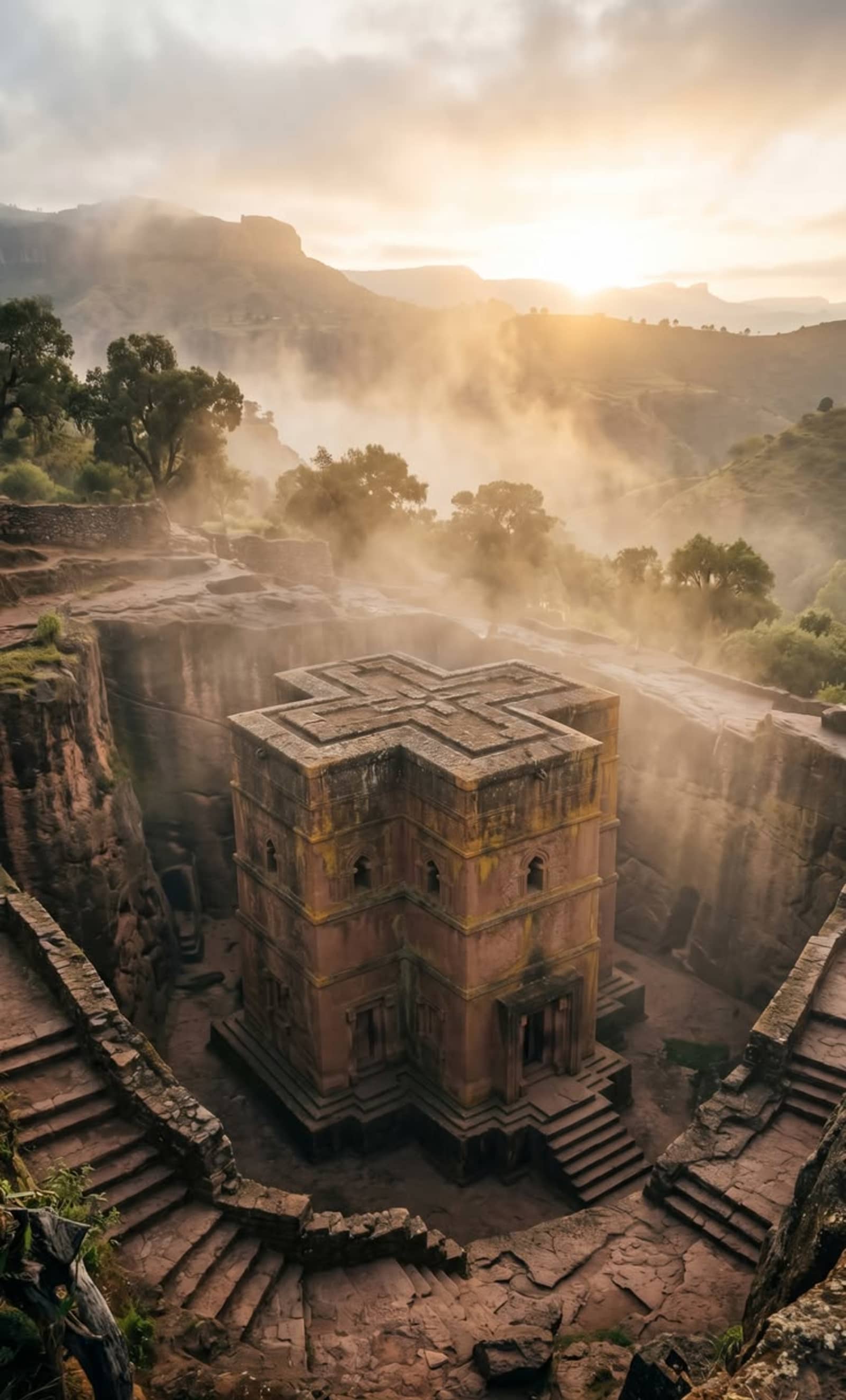 Sunrise over the Simien Mountains in Ethiopia