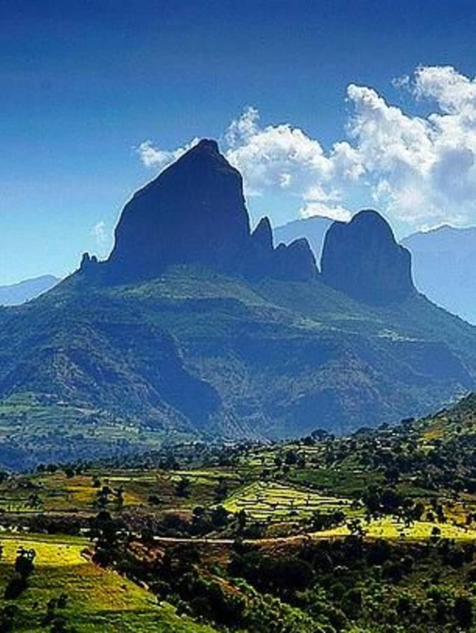 Simien Mountains trekking landscape near Ras Dashen