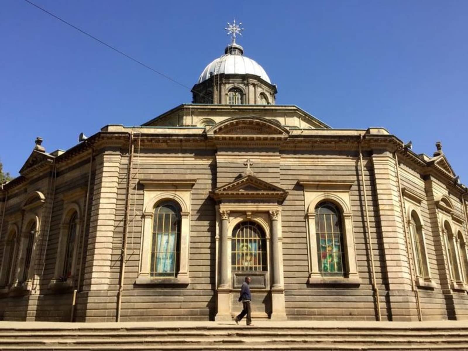 Addis Ababa route including St. George Cathedral